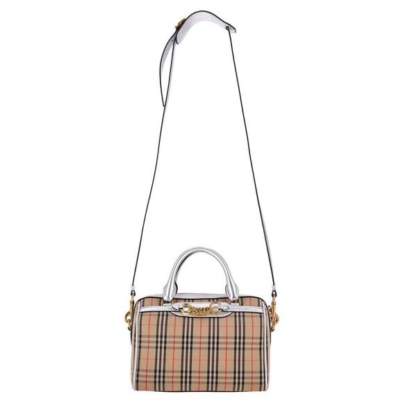 Burberry 1983 Nova Check Chain Link Bowling Bag - Picture 1 of 6